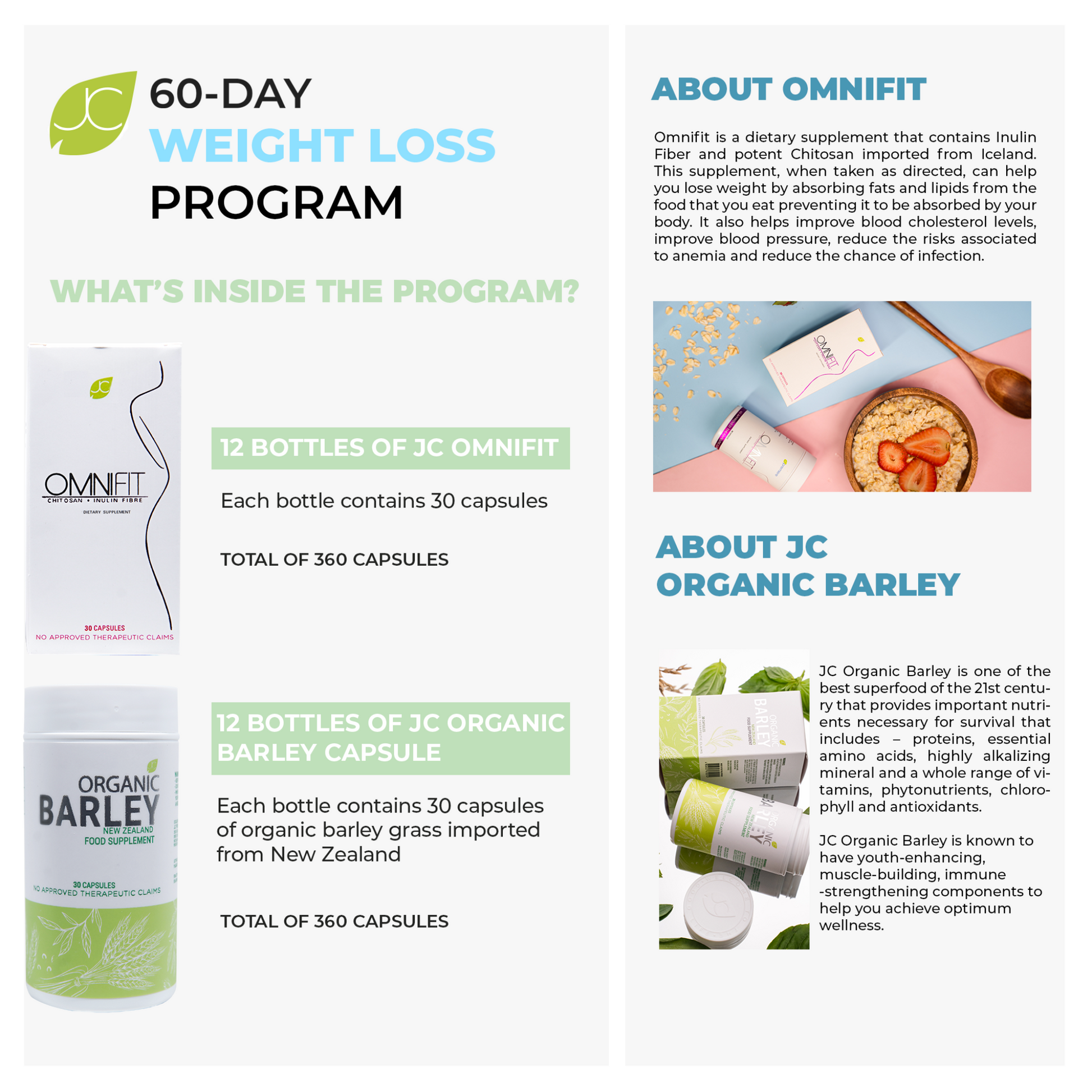 JC 60-Day Detox & Weight Loss Program: Natural & Effective